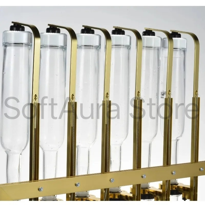 Perfume Fragrance Bar - 6-flessen 375ml/500ml/750ml parfumdispenser vulmachine gouden standaard