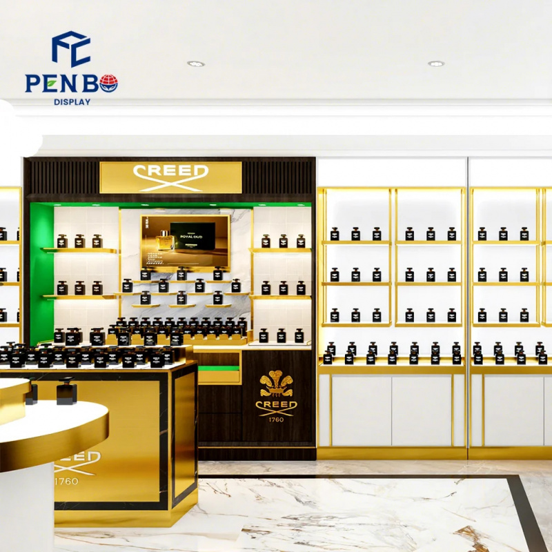 Perfume Fragrance Bar - Op maat gemaakte luxe parfumbar-vitrine, wandgemonteerde