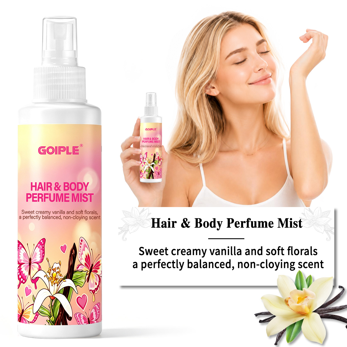 Perfume Fragrance Hair Spray - Haar- & lichaamsparfum mist, body splash,