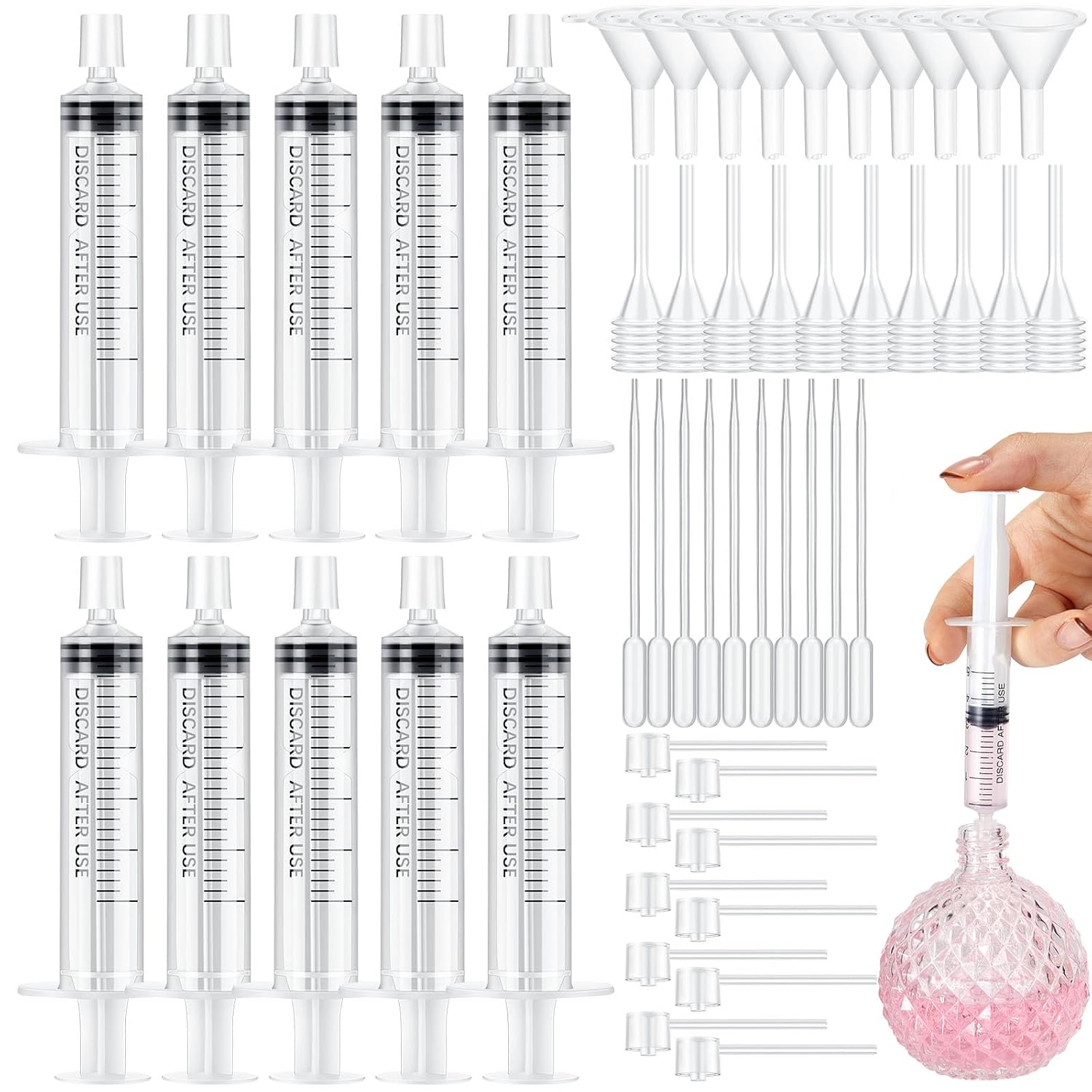 Fragrance Atomizer Pump - 25/50PCS parfum navulpomp gereedschap overdrachtssets inclusief