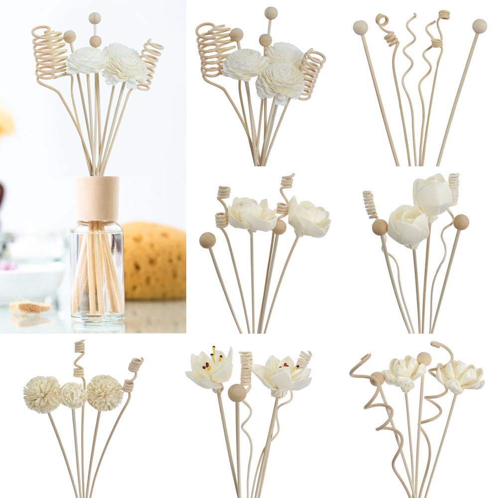 Perfume Fragrance Stick - 6PCS/8PCS/9PCS Kunstbloem Rotan Riet Geur Geurverspreider