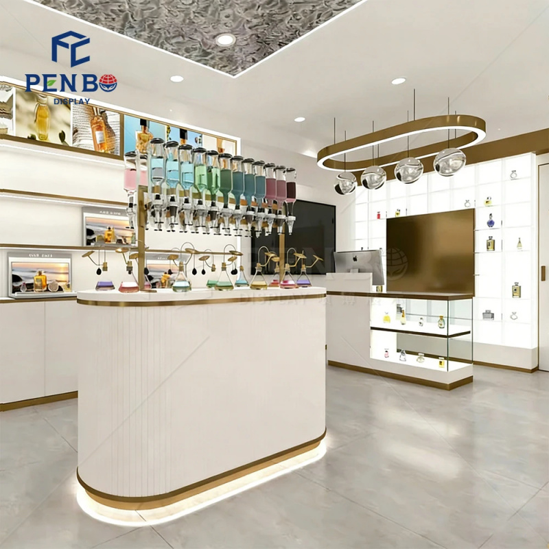 Perfume Fragrance Bar - Op maat gemaakte verlichte geurdisplaykast, luxe