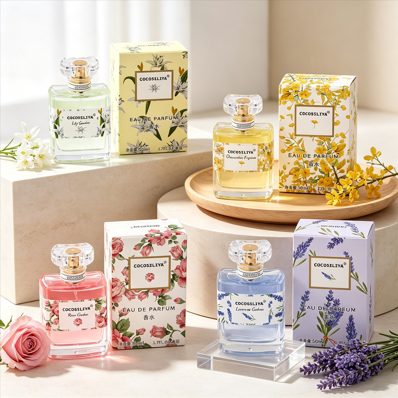 Women'S Perfume Rose Fragrance - Parfum voor dames, 1,7 oz, verpakking