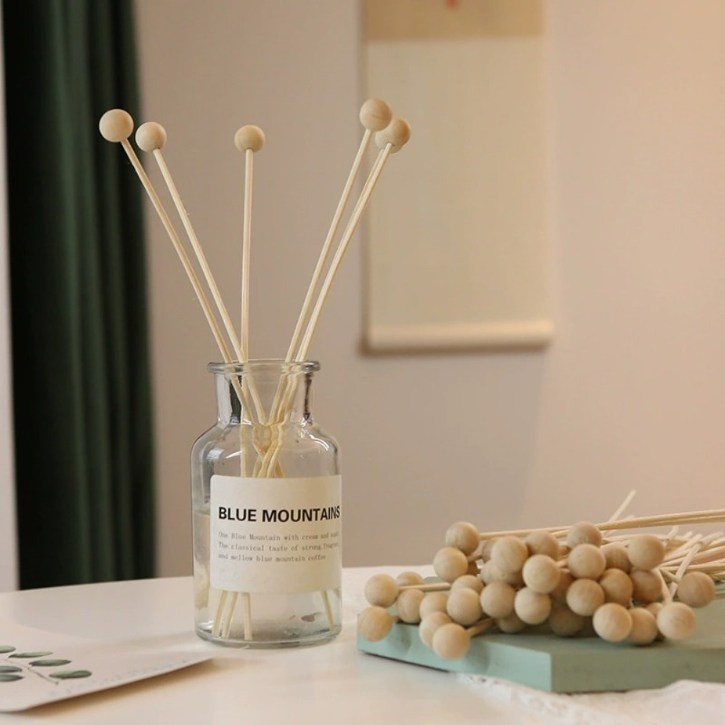 Perfume Fragrance Stick - 30 stks/partij Vuurloze Houten Bal Aroma