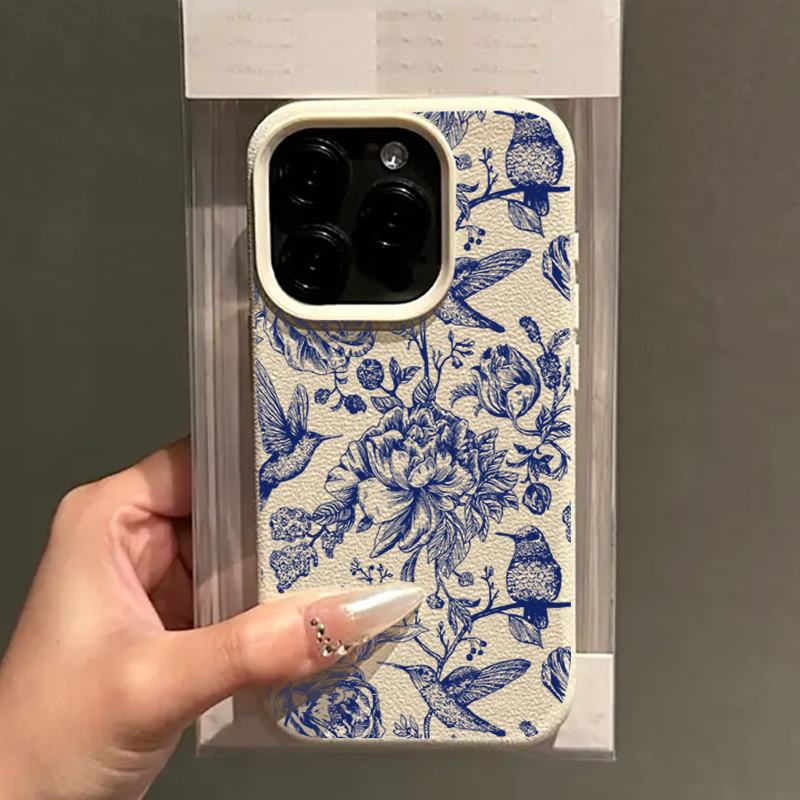Blauwe retro bloemen- en vogel - Perfume Pure Xs recensie en prijs