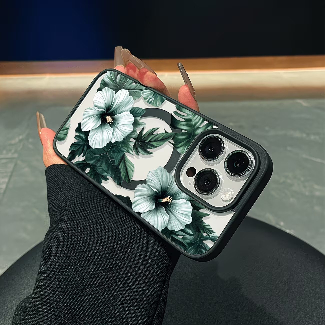 Groene bloemenprint telefoonho - Perfume Pure Xs recensie en prijs